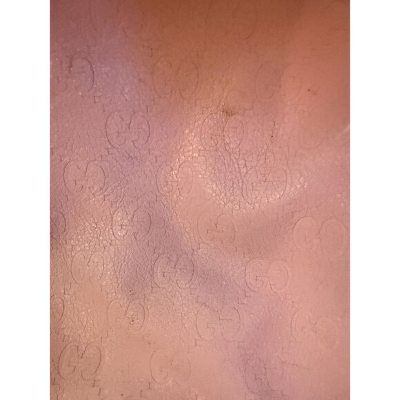 Gucci Pink Leather Diaper Bag W/ Adjustable Strap & Interior Pockets Rare Color - Picture 8 of 9